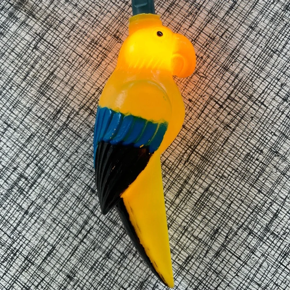 VINTAGE BIRDS PARROTS 2 STRINGS LIGHTS RV CAMPER PATIO 20 BIRDS WORK BLOW MOLD